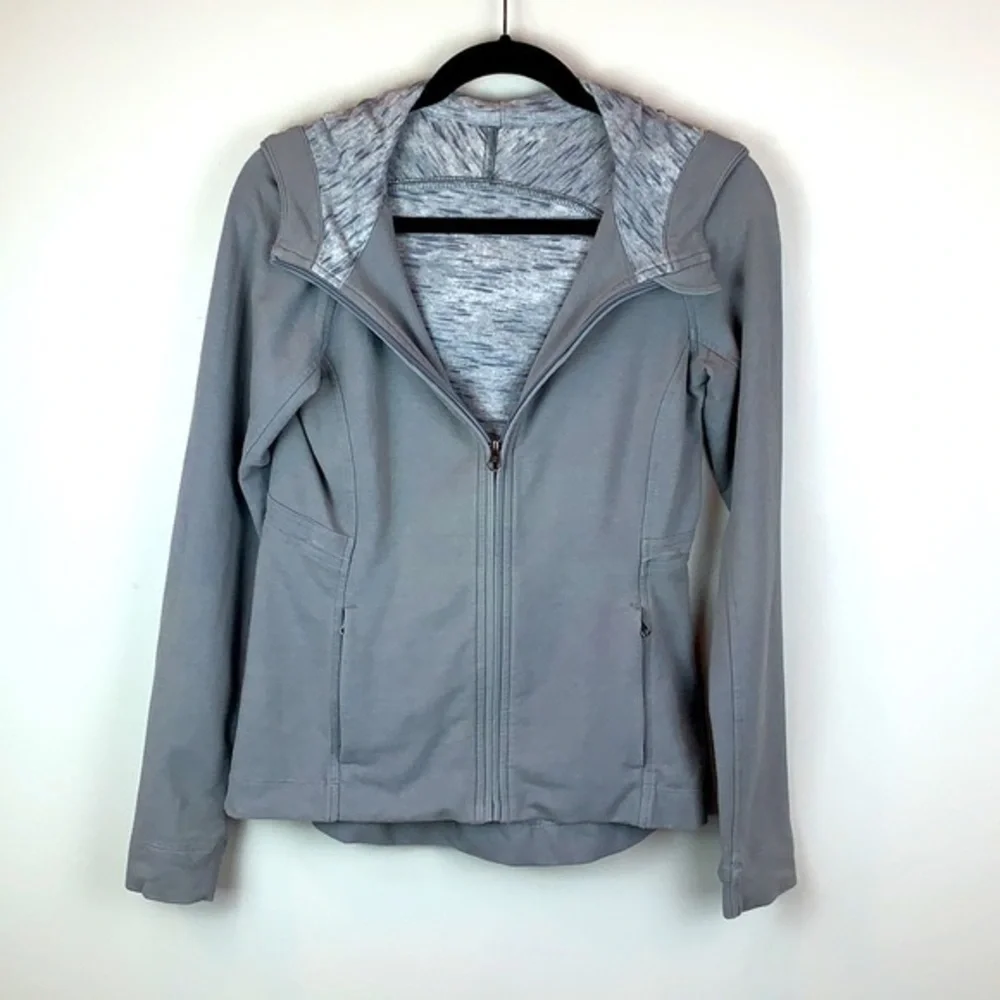 Lululemon Take Ten Full Zip Hoodie Battleship Size 4 - Picture 6 of 16